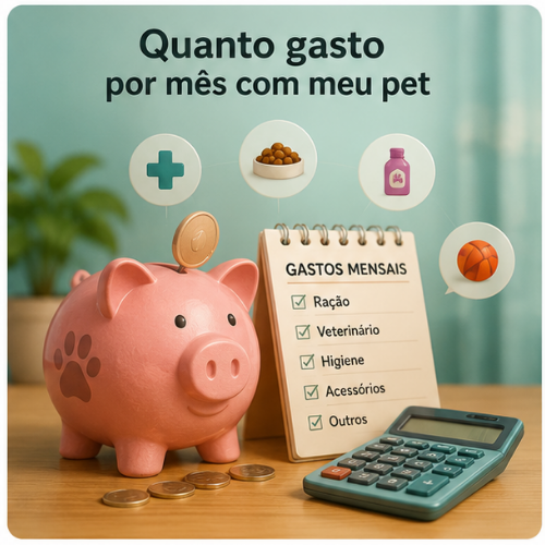 Quanto gasto por mês com meu pet